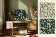 Fleur de Jardin Floral Patterns set, a Pattern Graphic by Elena Dorosh (Thumbnail 9 of 13)