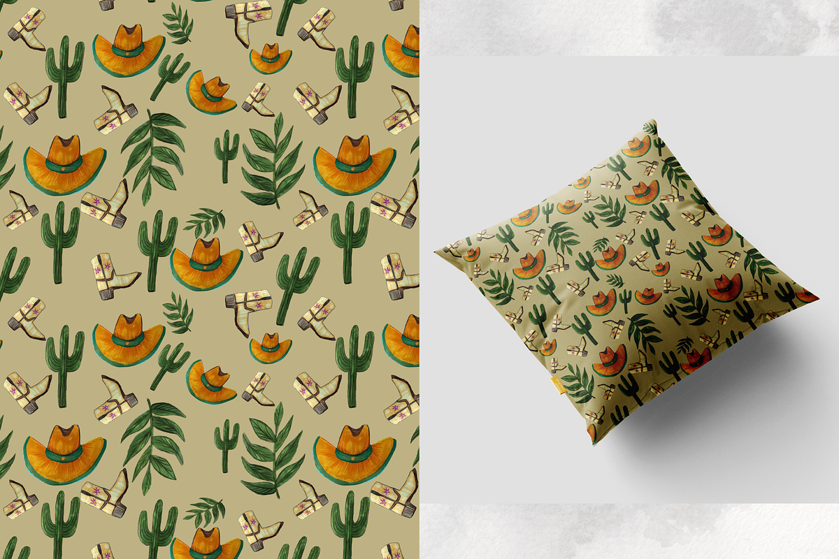 Western Y'all Yeehaw Patterns, a Decorative Illustration by Chantelle T Illustrations (Photo 4 of 9)