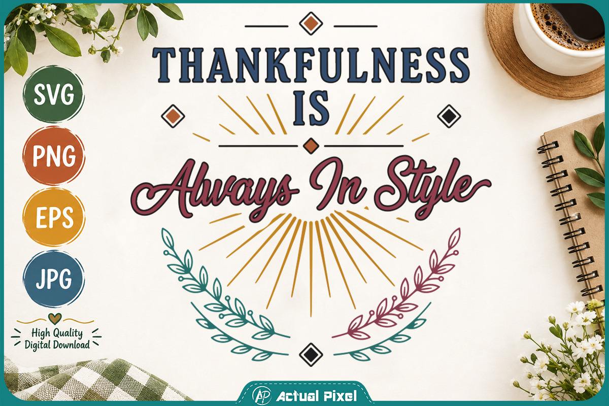 Gratitude Quotes Bundle, a Decorative Illustration by Actual Pixel (Photo 21 of 22)