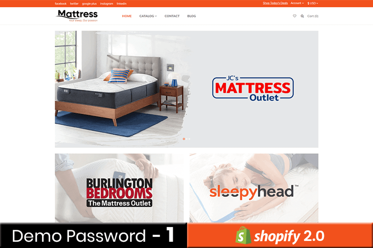 Mattress Shopify 2.0 Theme, a Shopify Template by Zthemeset