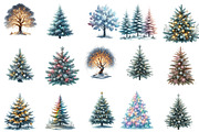 Frosted Trees  Clipart, an Illustration by Designworld (Thumbnail 3 of 5)