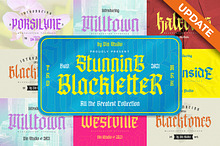 Stunning Blackletter Bundle Font