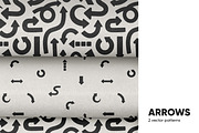 Arrows, pointers seamless patterns, a Pattern Graphic by Good Studio (Thumbnail 1 of 8)