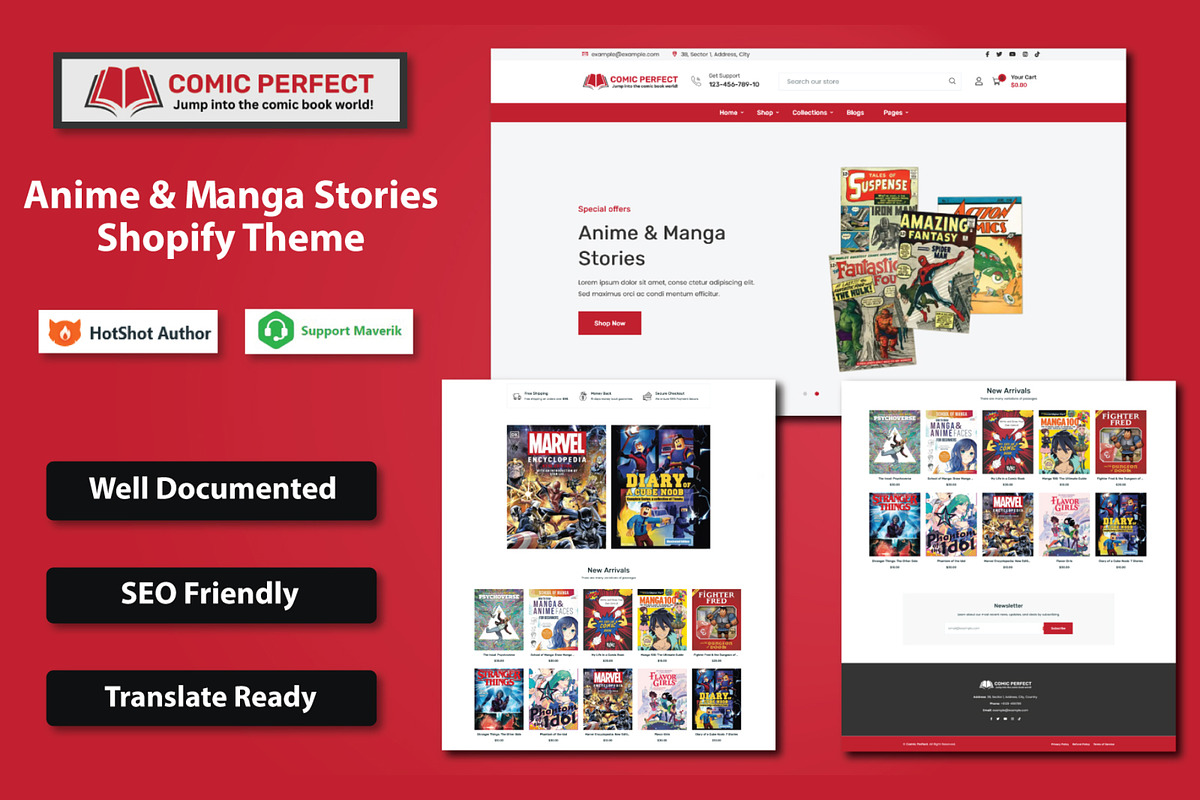 Anime & Manga Stories Shopify Theme, a Shopify Template by HasnainDEV