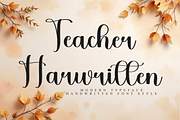 Teacher Handwritten, a Handwritten Font by FreshTypeINK (Thumbnail 1 of 8)