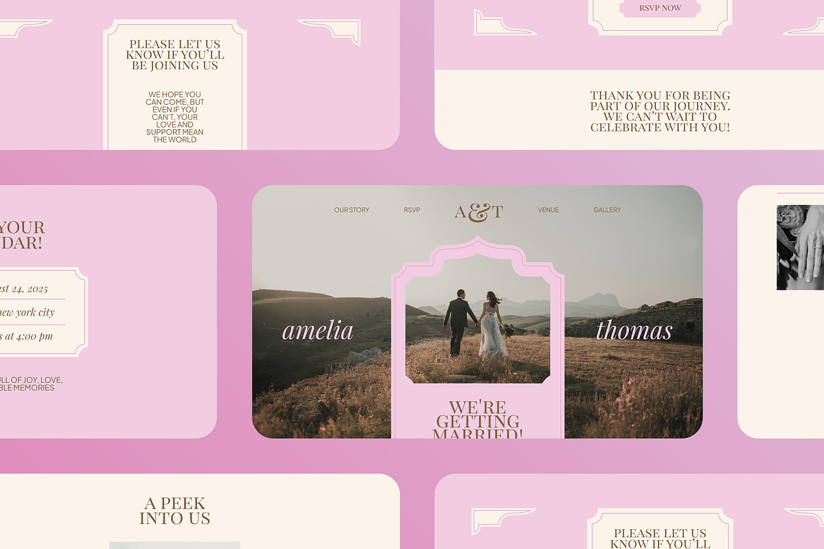 Wedding Invitation Landing Page preview 3