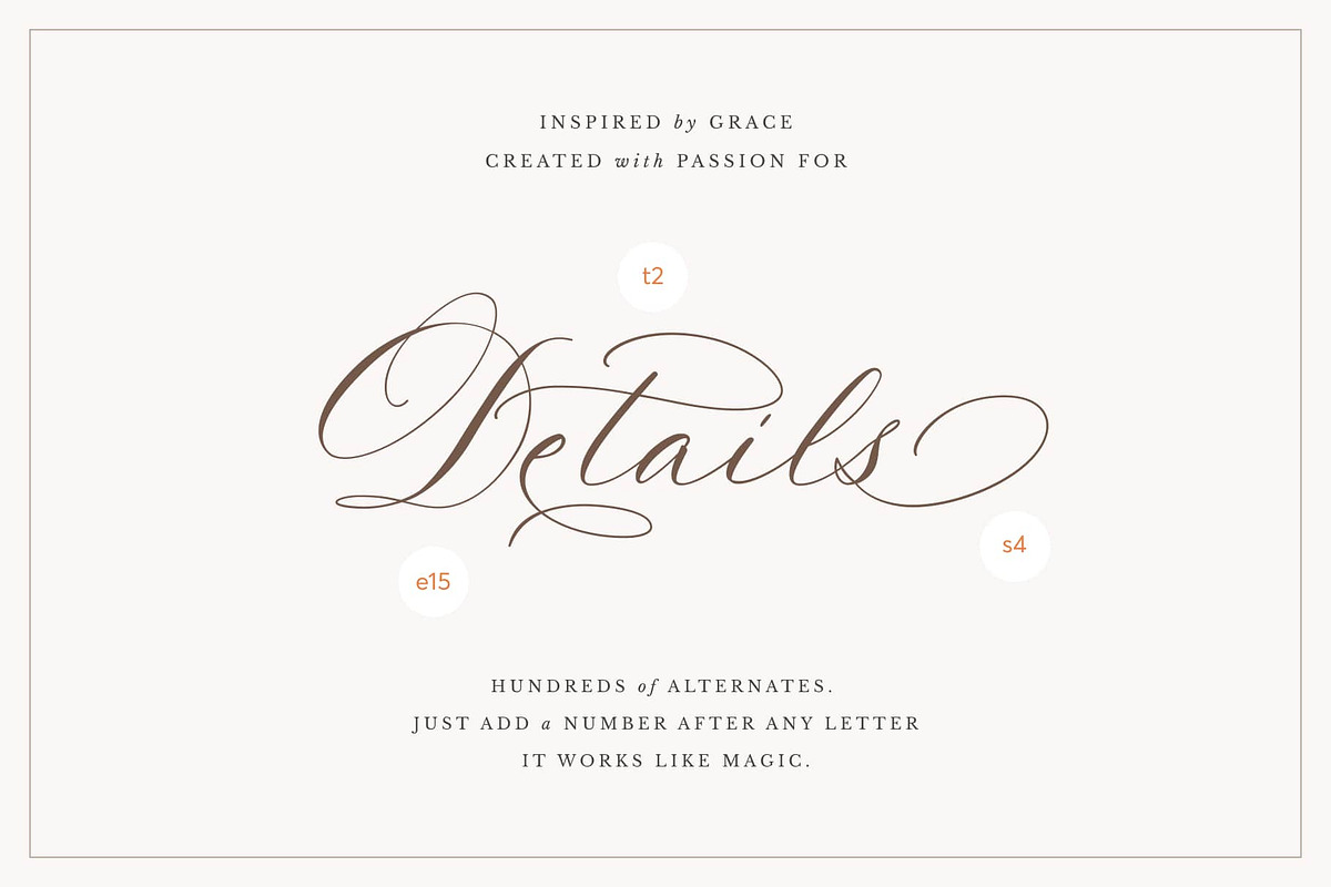La Rumba - Modern Calligraphy Font, a Font by Blessed Print (Photo 3 of 20)