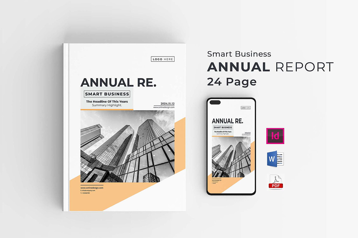 Annual Report | MS Word & Indesign, a Brochure Template by obayes (Photo 1 of 17)