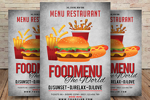 Asian Restaurant Menu Template, a Flyer Template by graphicforest