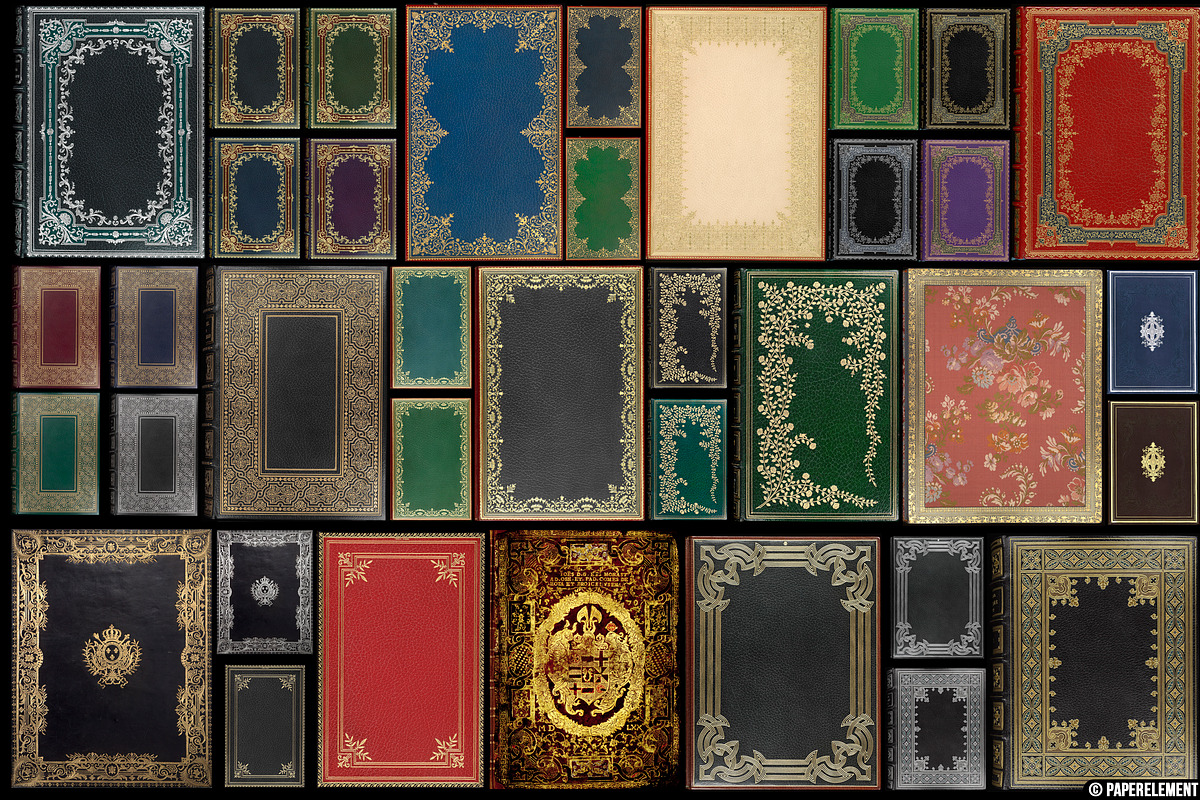 101 High-Res Antique Book Covers, a Texture Graphic by Paper Element (Photo 9 of 13)