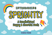 Sprightly - A Handlettered Fonts, a Handwritten Font by Zafara Studios (Thumbnail 1 of 6)