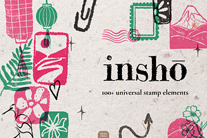 Insho - Minimalist Ink Stamps, an Object Illustration by Elena Choo