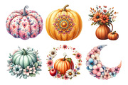 Autumn Fall Clipart Pumpkin Petals, an Illustration by Daily.Designs (Thumbnail 3 of 4)