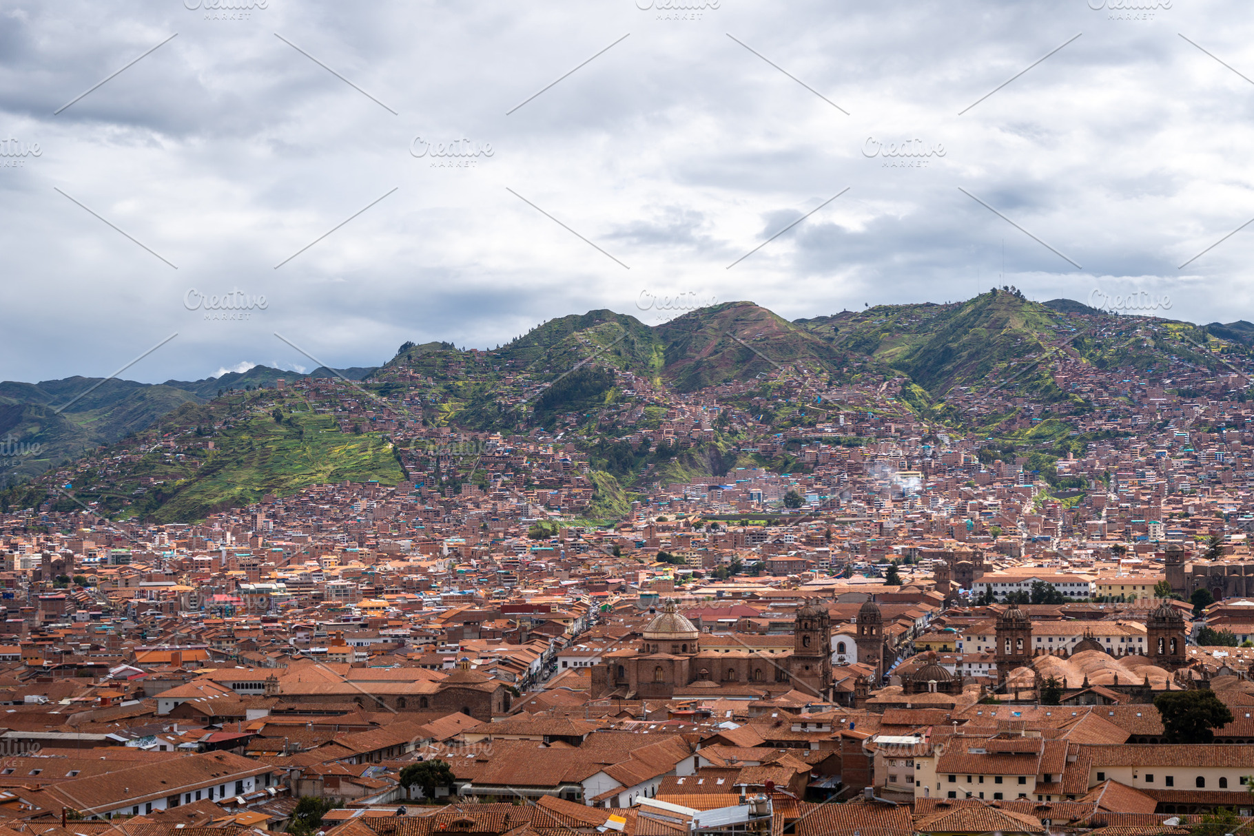 Panoramic View of Cusco, Peru, Surrounded by Andean Mountains, an Architecture Photo by GoodGoods