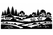 Decorative Nature Frame Silhouettem, a Graphic by BIPLOB EXPERT (Thumbnail 8 of 13)