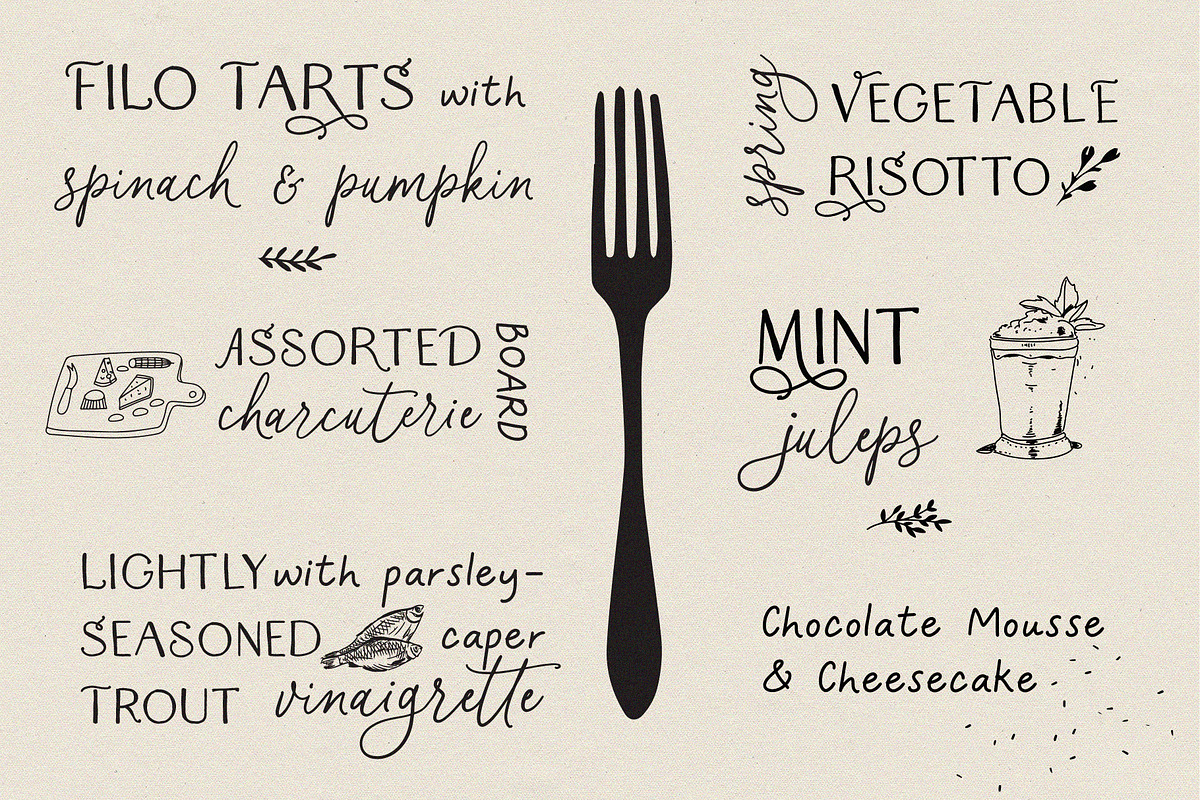 Blackberry Macarons // Font Trio, a Script Font by PeachCreme (Photo 7 of 9)