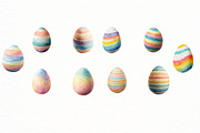 Easter Pastel Eggs Clipart, an Illustration by Designworld (Thumbnail 5 of 5)