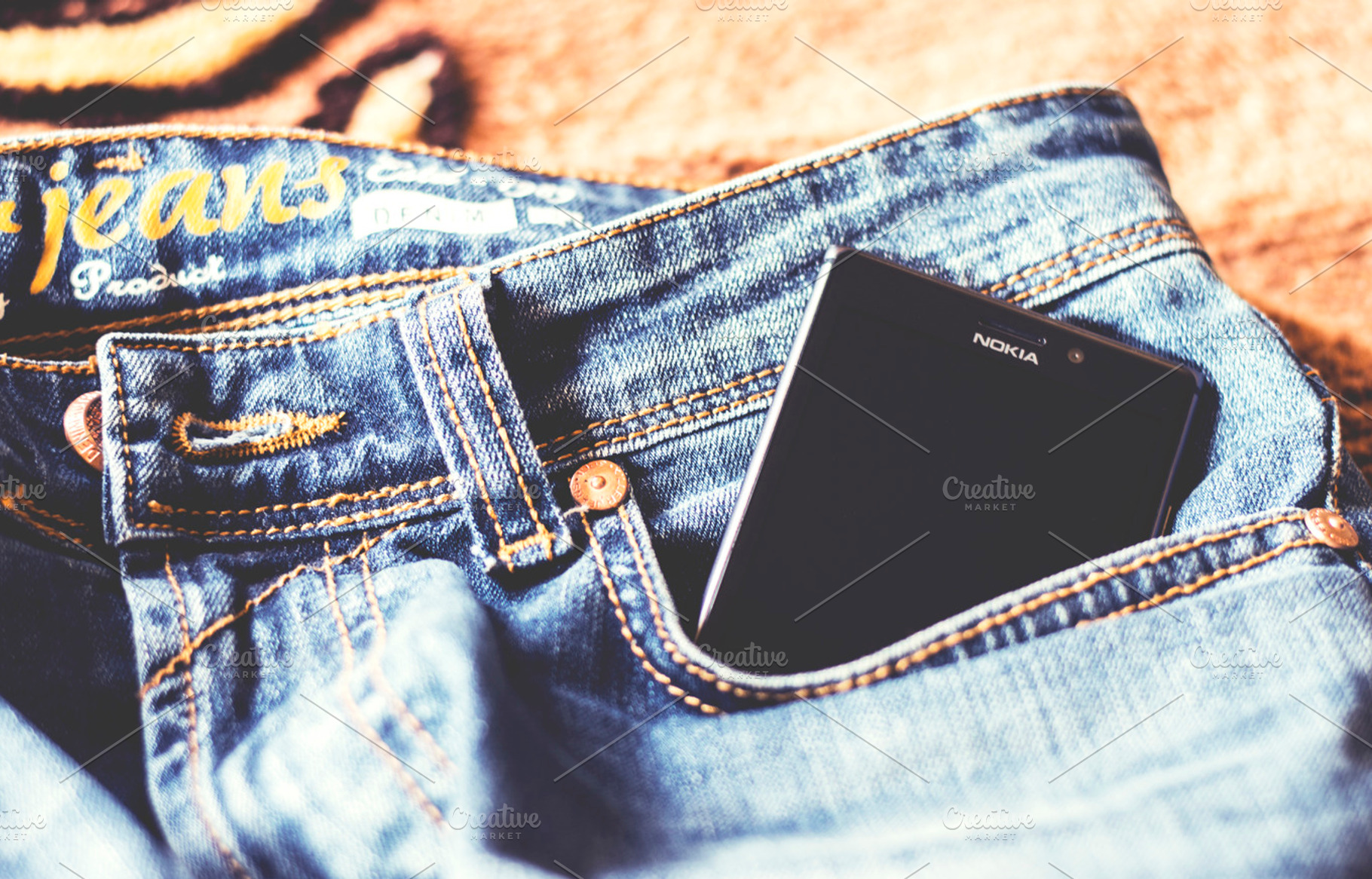 Mobile Phone in Jeans Pocket, a Beauty & Fashion Photo by Shots By RC