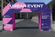 Urban Event Arch Gate Mockup, an Advertising Mockup by Unerispace (Thumbnail 3 of 5)