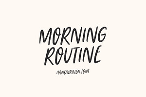 Morning Routine Handwritten