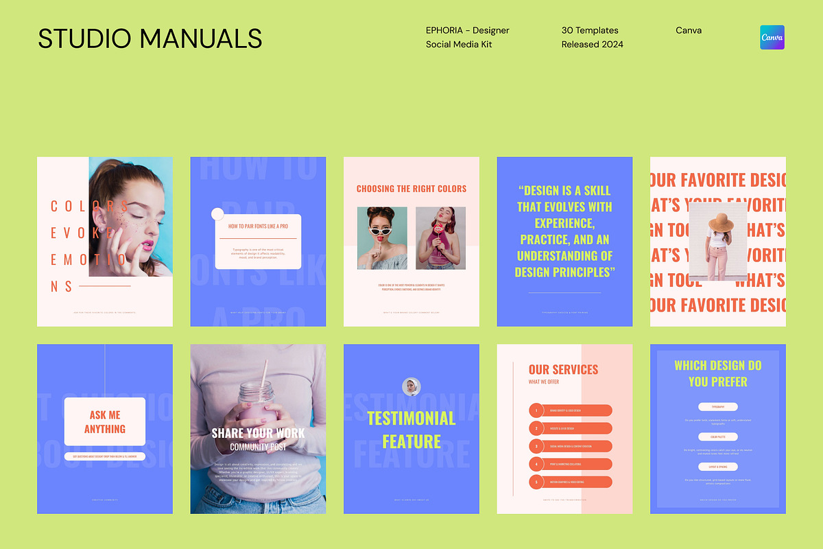 EPHORIA - Designer Social Media Kit, a Social Media Template by Studio Manuals (Photo 5 of 8)