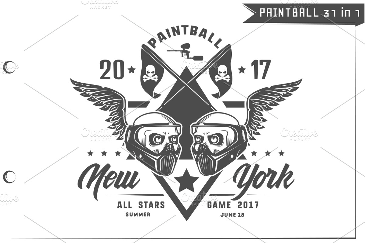 32 in 1 Paintball emblems and design, an Illustration by Hadanello88 (Photo 2 of 5)