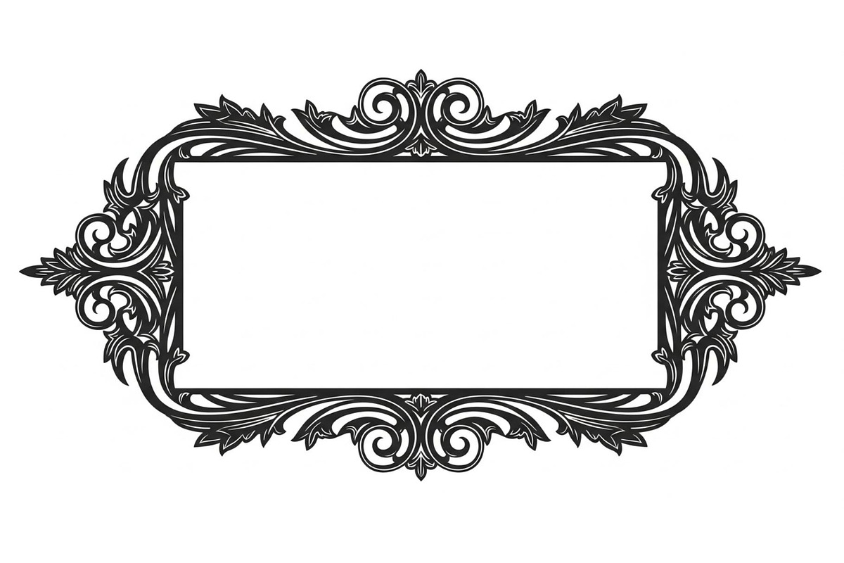 Laser Cut Frame Design SVG, an Illustration by hafijul (Photo 14 of 14)