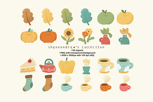 Fall / Autumn Cartoon Clipart