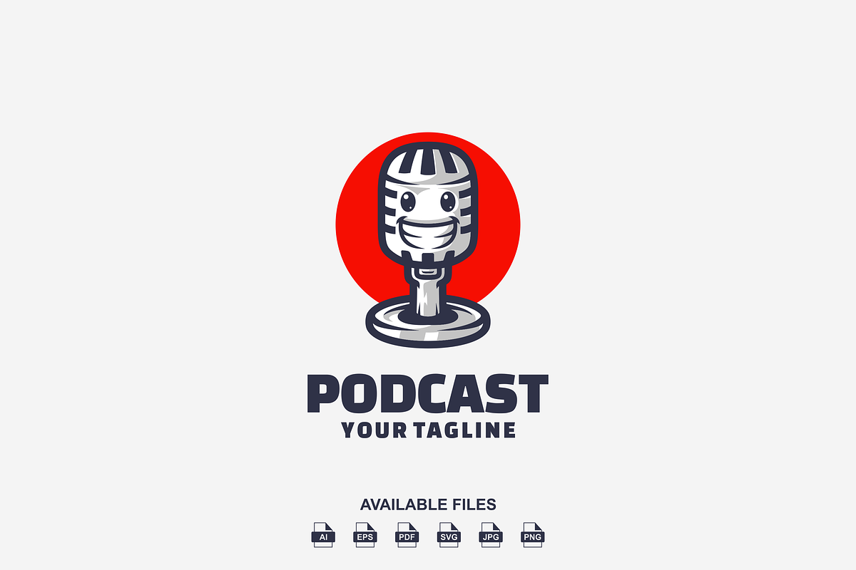 Podcast Logo Template, a Design Template by artchiles_design