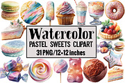 Pastel Sweets Clipart, an Illustration by Design Market (Thumbnail 1 of 3)