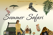 Summer collection, girls on safari, an Animal Illustration by Yana_mide (Thumbnail 1 of 9)