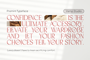 Premint Regular Stylish Serif Font, a Serif Font by Vampstudio (Thumbnail 5 of 13)