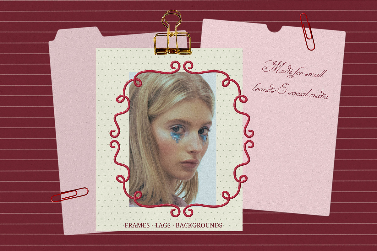 Embossed Frames and Gold Foil Tags, an Object Graphic by Anzhelika (Photo 6 of 10)