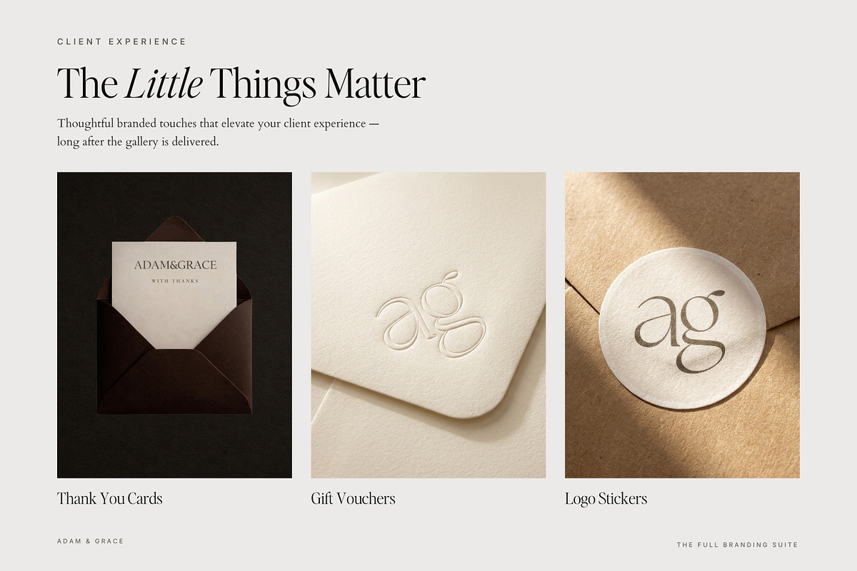 Wedding Photography Branding Kit, a Marketing Template by Adam and Grace (Photo 9 of 16)