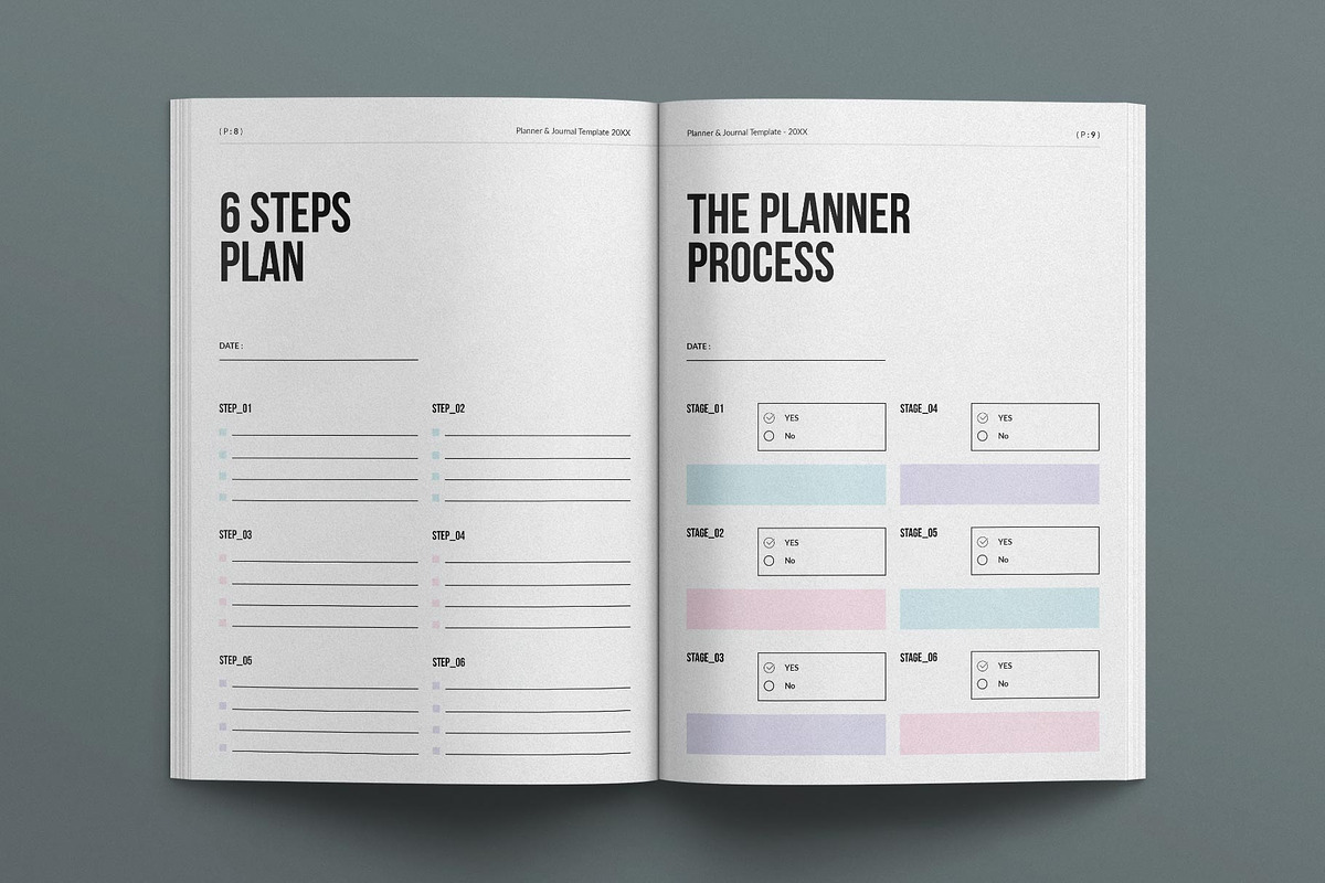 Planner & Journal Template, a Stationery Template by E-Type (Photo 4 of 7)