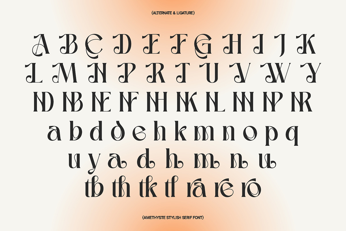 Amethyste Modern Stylish Serif Font, a Serif Font by Heinzel Std (Photo 10 of 15)