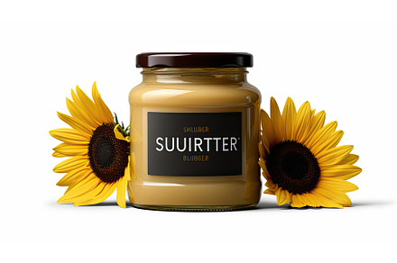 spread sunflower butter ai generated, a Nature Photo by pikepicture