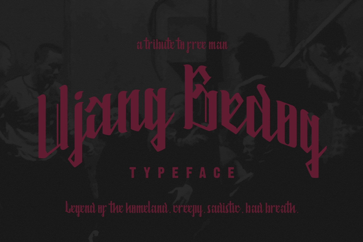 Ujang Bedog Typeface