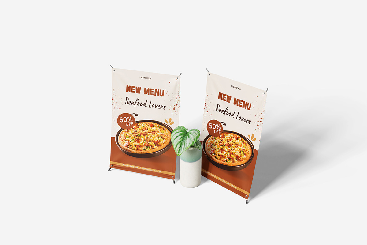 Mini X Banner Mockup, a Product Mockup by MrLetters (Photo 5 of 5)