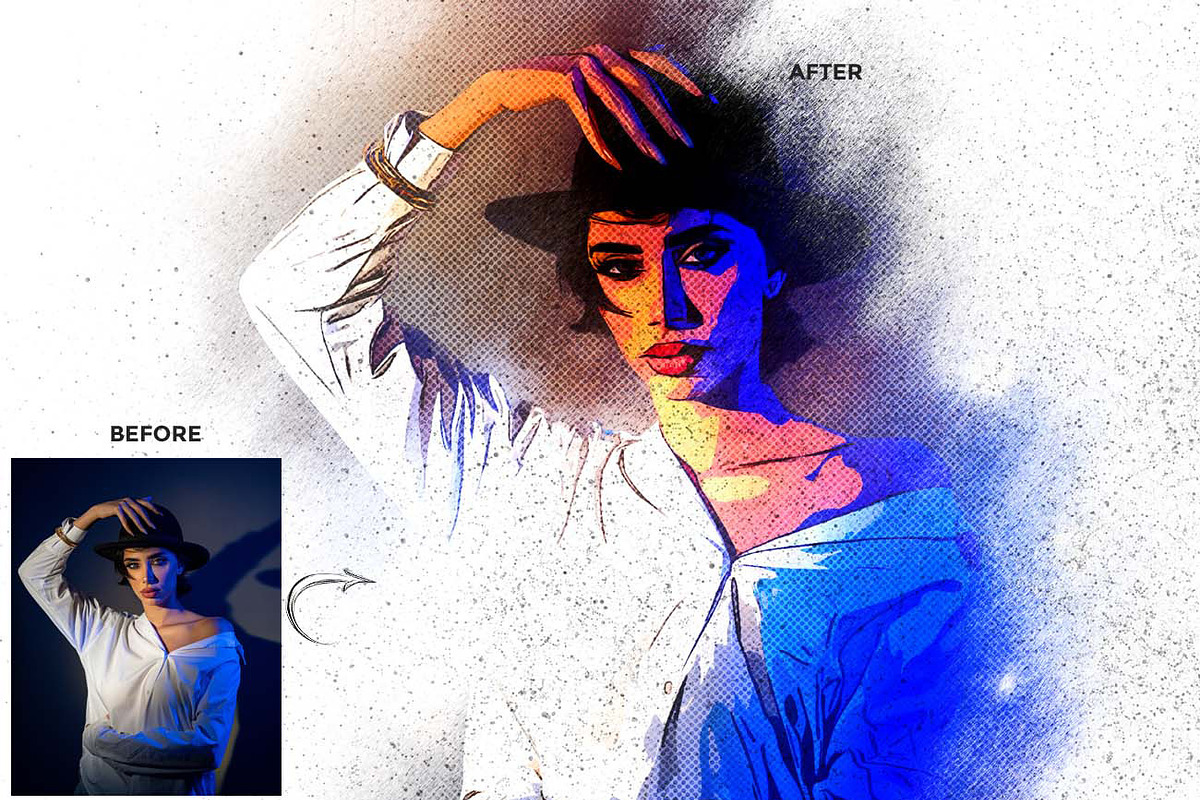 CutSpray – Stencil & Halftone Art FX, an Action Add-On by Studio Retouch (Photo 8 of 11)