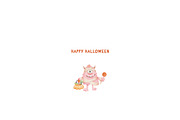 Watercolor Halloween Clipart, a Seasonal Illustration by Pattern + watercolor (Thumbnail 9 of 9)