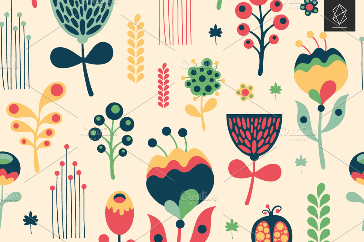Pattern set with birds and animals, a Pattern Graphic by Yury Velikanov (Photo 5 of 5)