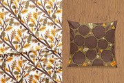 Oak Patterns, a Pattern Graphic by pineart (Thumbnail 2 of 5)