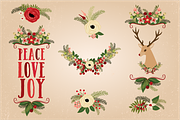 Christmas Deer, Sleigh & Antlers, an Illustration by Kelly Jane Creative (Thumbnail 3 of 5)