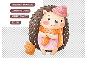 Autumn Nursery Animals Clip Art, an Illustration by TatiMockup (Thumbnail 7 of 7)