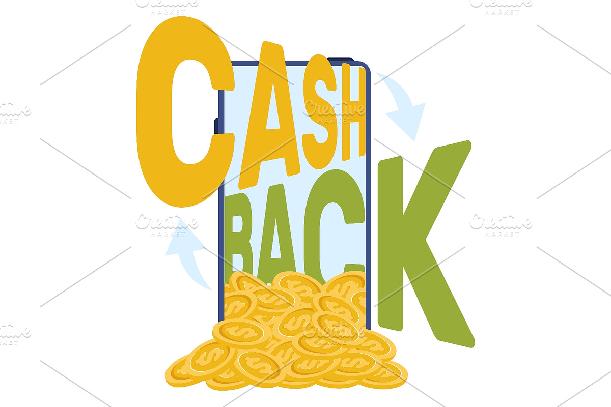 Mobile phone with gold cash coins, a Finance Illustration by Vectorbuum (Photo 1 of 3)
