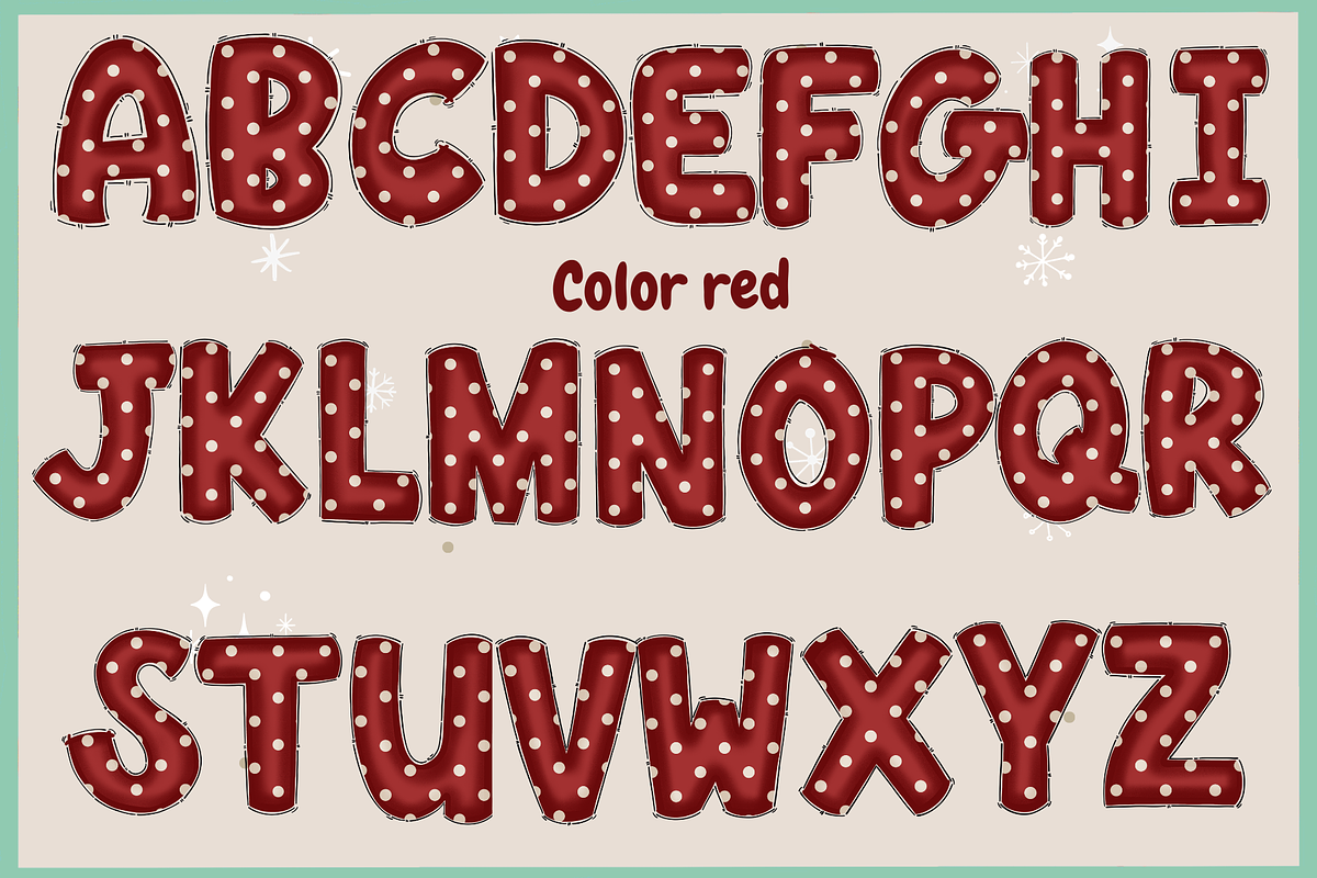Christmas color set1-PNG fonts, a Symbol Font by It me digital art (Photo 2 of 14)