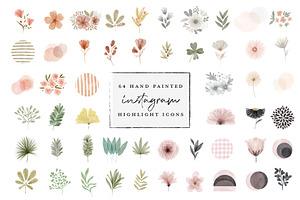 64 instagram highlight icon bundle