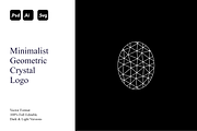 Minimalist Geometric Crystal Logo, a Branding & Logo Template by Luxury Logos (Thumbnail 1 of 4)