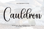 Cauldron | Script Font, a Handwritten Font by Scratchones (Thumbnail 1 of 8)